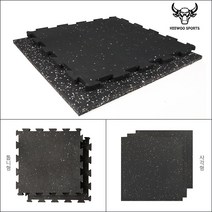 희우스포츠 고경도 헬스매트 홈트매트 홈짐매트 4개 (1.5cm), 코팅 톱니고무 4장(48 x 48cm 1.5cm두께)