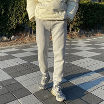 남자 기모 조거 회색 트레이닝 바지 헬스복 체육복 커플