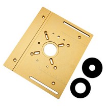 트리머 테이블 정밀 라우터 리프트 및 알루미늄 삽입 플레이트 목재 트리밍 기계 작업 벤치 DIY 도구, 3.S82goldencountertop