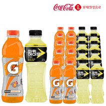 게토레이 오렌지&파워에이드 메가볼츠 600ml X 각10개(총20개) 이온음료 스포츠음료 온동전후 수분섭취, 20개