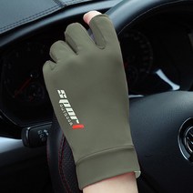 여름 시원한 아이스 자전거 스포츠장갑 스마트폰 터치장갑 자외선차단 운전용 장갑 집게손 컷팅 쿨링장갑, 블랙