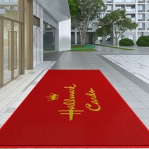 출입구패드 미끄럼방지 맞춤형 도어 미끄럼 방지 상업용 입구 로고 두꺼운 실내 야외 바닥 사무실 및 가정용, 14.Red - 90X180cm