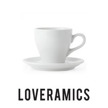 러브라믹스 튤립 라떼 카페 커피잔 화이트 280ml