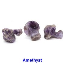 조각상 정원조각상 조형물 정원장식품 1.2 버섯 레이디 동상 자연 치유 결정 작은 입상 소장품 홈 장식 돌 조각 만화 자연 예술 장식, 자수정, 20개