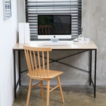 블루밍홈 베이직입식책상 컴퓨터책상 1200, 입식테이블오크