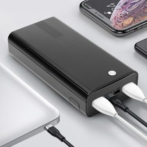 다번다 3in1 3대 동시충전 고속 보조배터리 10000 20000mAh PD지원 판촉물 배터리 아이폰 사은품, 10000mAhM-12Q, 블랙