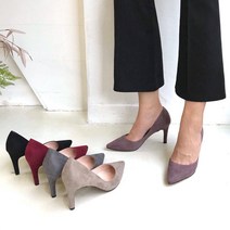 완벽한 수제화 스틸레토 미들힐 8cm 5cm/ 쿠션대박 스웨이드