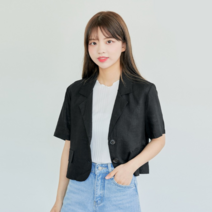 반에이크오 라드 린넨 반팔 자켓 (OB16JKME02Z)