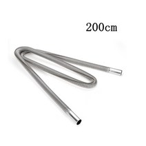 요고픽 차박 차량용 무시동히터 이동식히터 차량용 온풍기 부품 배기소음기 스텐배기관, 배기관 200cm