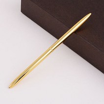 은행 호텔 프런트 데스크 금속 벤치 펜 고급 볼펜 광고 학교 사무용품 패션 1 개, [02] Golden