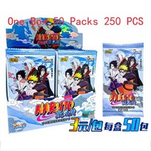 최신 나루토 컬렉션 카드 애니메이션 피규어 Regnant Bronzing CR 테이블 장난감, One Box Per 50 Packs
