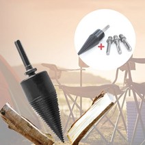 나무쪼개기 드릴장작비트 32mm 42mm 2종, 유니콘 32mm+3종핸들