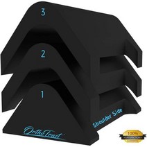 Zenith Cervical Traction Orthotic Chiropractic Neck Corrector 전방 머리 자세 스트레칭을 위한 3in1 장치 물리 치료 및 통증, 검은색