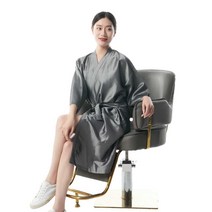 실크 미용 가운 10장 세트 미용실 이발 가운 컷트보 염색보 바버샵 헤어보, 버건디x10장