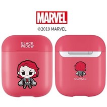 기타 바보사랑[원스](블랙 위도우)마블 큐트 일러스트 에어팟 하드 케이스 (1 2 공용)[무료배송], 마블큐트일러스트_블랙위도우