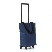 식재료 마트 지퍼형 캐리어형 시장바구니 여행 글램핑 만화카페, 1개