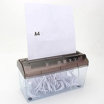 쇄절기 파세기 수동파쇄기 핸드 슈레더 가정용 수동 종이 절단기 a4 가정 학교 및 사무실용 미니 휴대용 수동 슈레더, 검은 색