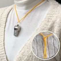 심판 휘슬 메탈 호루라기 목걸이 스포츠 호각 호신용