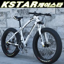 [케이스타] MTB 산악 광폭 타이어 자전거 팻바이크 30단 상세페이지 체크요망 (사은품 증정), 골드, 21단, 20인치