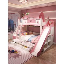 여야 미끄럼틀 2층침대 공주침대, 1500mm1900mm2층침대