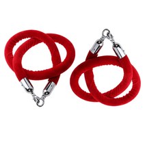GHSHOP 2 조각 1.5m 벨벳 로프 군중 제어 Stanchion 대기열 라인 배리어 로프, 다른, 레드