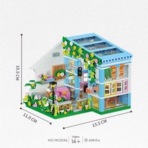 중국레고 집 빌딩 블록 세트 초보자 커피 드로잉 스트리트 뷰 브릭, KB2036 in bag
