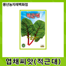 적근대 200립/붉은 색상이 매혹적인 쌈용으로 최고인 적근대 씨앗