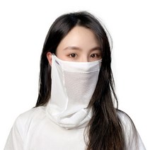 에스앤브로 멜란지 메쉬 마스크, 화이트