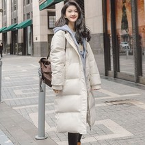 후드 집업 부착형 4컬러 롱패딩 데일리패딩 겨울점퍼
