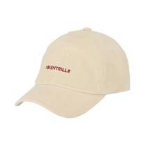[빠른출고]/BEENTRILL 에센셜 로고 코듀로이 볼캡(아이보리)