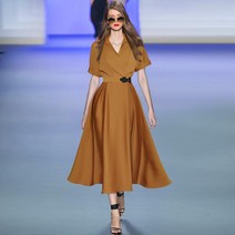 명품보세원피스 스트레치 면접복장 무지 롱여름 정장원피스
