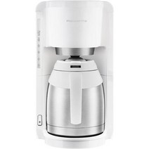 커피머신기 전자동 가정용 회사커피 머신기 Rowenta CT3811 필터 커피 메이커 Adagio Milano 스테인리스 열 플라스크 포함 1015컵 자동 종료 화이트스테인리스, 단일모델명/품번