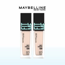 Hmall기획 메이블린 뉴욕 핏미 파운데이션 2개 세트, 122 크리미 베이지/ 115 아이보