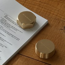 금속아저씨 원형 육각문진 페이퍼웨이트 소품(이니셜각인), 각인O(무료)