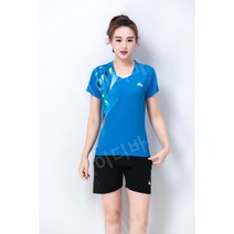 배구유니폼 배드민턴 풋살 반팔 팀 단체 운동복, XXXL, 15.6910 여성 세트 블루