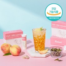 칼로비스 오늘은 그린티 복숭아맛&홍차맛 1box (15일분) 녹차 카테킨 발포비타민, 1개
