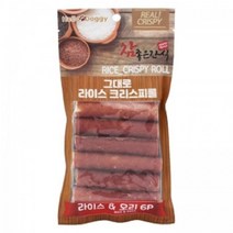 아기강아지 노령견 간식 라이스크리스피롤6p 오리, 1
