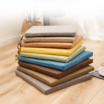 레인워크 모던 폭신 솜방석 사무실 의자 쿠션 린넨 사각 방석