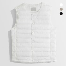 [당일출고] 남녀공용 초경량 심플라운드 패딩조끼 (MDPD734TE)