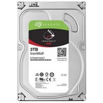 씨게이트 IronWolf SATA3 HDD, 3TB, ST3000VN007