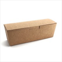 맘앤팩 크라프트 종이도시락 SL-LB22oz 500개 핫도그 일회용 박스 상자 배달 포장용기