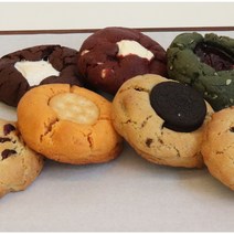 100% 핸드메이드 수제 쿠키 맛집 슈에뜨 b 아메리칸 고급 디저트 르뱅쿠키 황치즈쿠키 스모어쿠키 베스트 10종 당일생산 빅사이즈쿠키 선물 답례품, 비닐패키지, 2.르뱅+황치즈+쵸코스모어