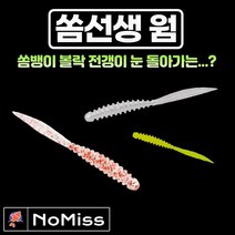 1팩10개 노미스 쏨선생웜 2.4인치 쏨뱅이 볼락 고등어 전갱이 우럭 루어 낚시 미끼, C
