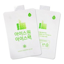 아이스원 엄지부직포 수지없는 아이스팩 반제품 16x24cm 1000매 + 물주입기, 단일속성