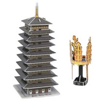 한국사 입체퍼즐 - 삼국 신라금관과 황룡사구층목탑, 한국사 입체퍼즐 - 삼국 신라금관과 황룡사