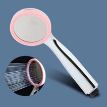 고압 크롬 샤워헤드 욕실 교체 절수 절수샤워기 절수형샤워기헤드 고급샤워기헤드, 플라워헤드 핑크