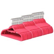엠에프매직하우스 고리회전형 MF벨벳 논슬립 표준형 옷걸이, 핑크, 100개입