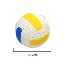 강아지짐볼 소형/중형/대형견용 천연 라텍스 고무 공 인터랙티브 씹기 놀이 개 장난감 부드러운 탄력 내, 03 Volleyball S