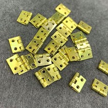 미니 경첩 10개 황동 꺽쇠 힌지 DIY 가구 재료 철물 목공 인테리어
