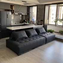 좁은거실쇼파 원룸소파 자취침대 거실평상 평상형 벤치형쇼파 패브릭소파 쇼파베드 벤치 스툴 현관벤치의자 1인용쇼파베드, 08_105x105x34cm